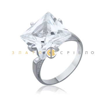 Серебряное кольцо «Желанная» с фианитом