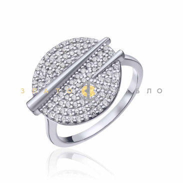 Серебряное кольцо «Round» с фианитами