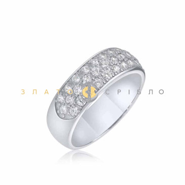 Серебряное кольцо «Каир» с фианитами