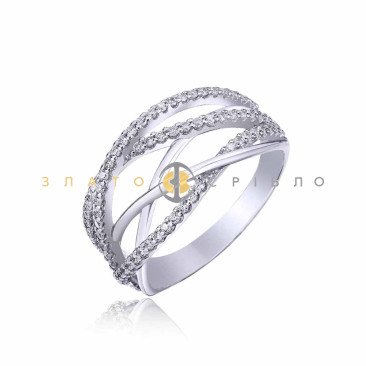 Серебряное кольцо «Моника» с фианитами