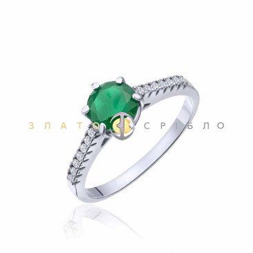 Серебряное кольцо «Соломея» с фианитами