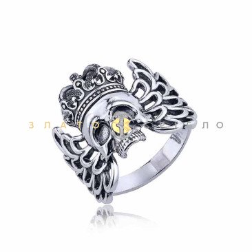 Серебряное  кольцо «Harley-Davidson» 