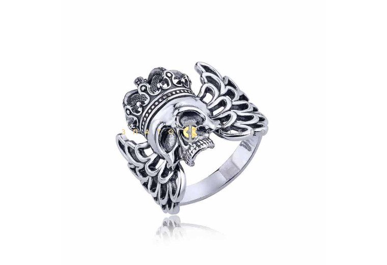 Серебряное  кольцо «Harley-Davidson» 