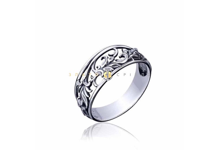 Серебряное кольцо «Барвинок»
