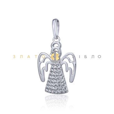 Серебряный подвес «Angel dreams» с фианитами