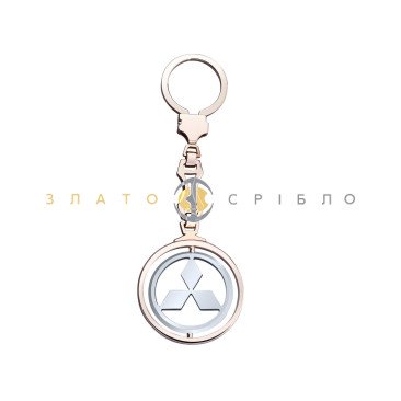 Золотий брелок «Mitsubishi»