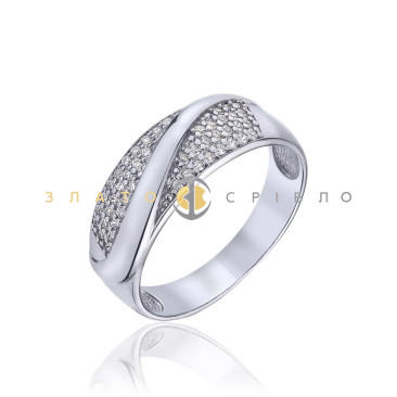 Серебряное кольцо «Особенная» с фианитами