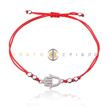 Серебряный браслет «Хамса» 