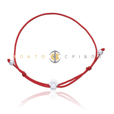 Серебряный браслет «Лапка»