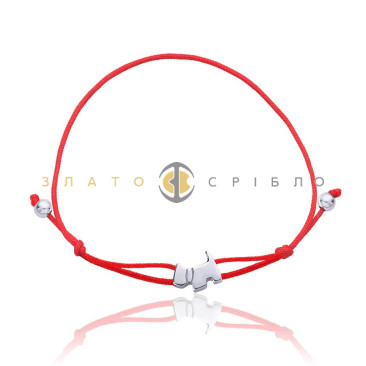 Серебряный браслет «Собака»