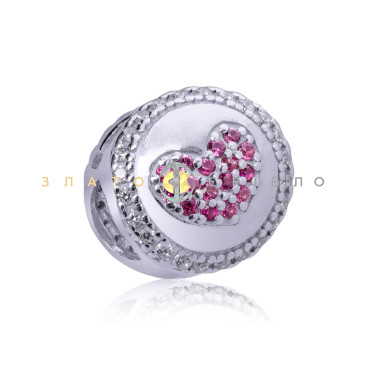 Серебряный шарм «Forever love»